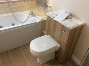 New bathroom installation by MB Builders, Gosport, Hampshire